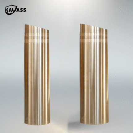 Overall view of dual large-diameter stainless steel sleeves (219/325) with KAVASS logo in top-left corner.