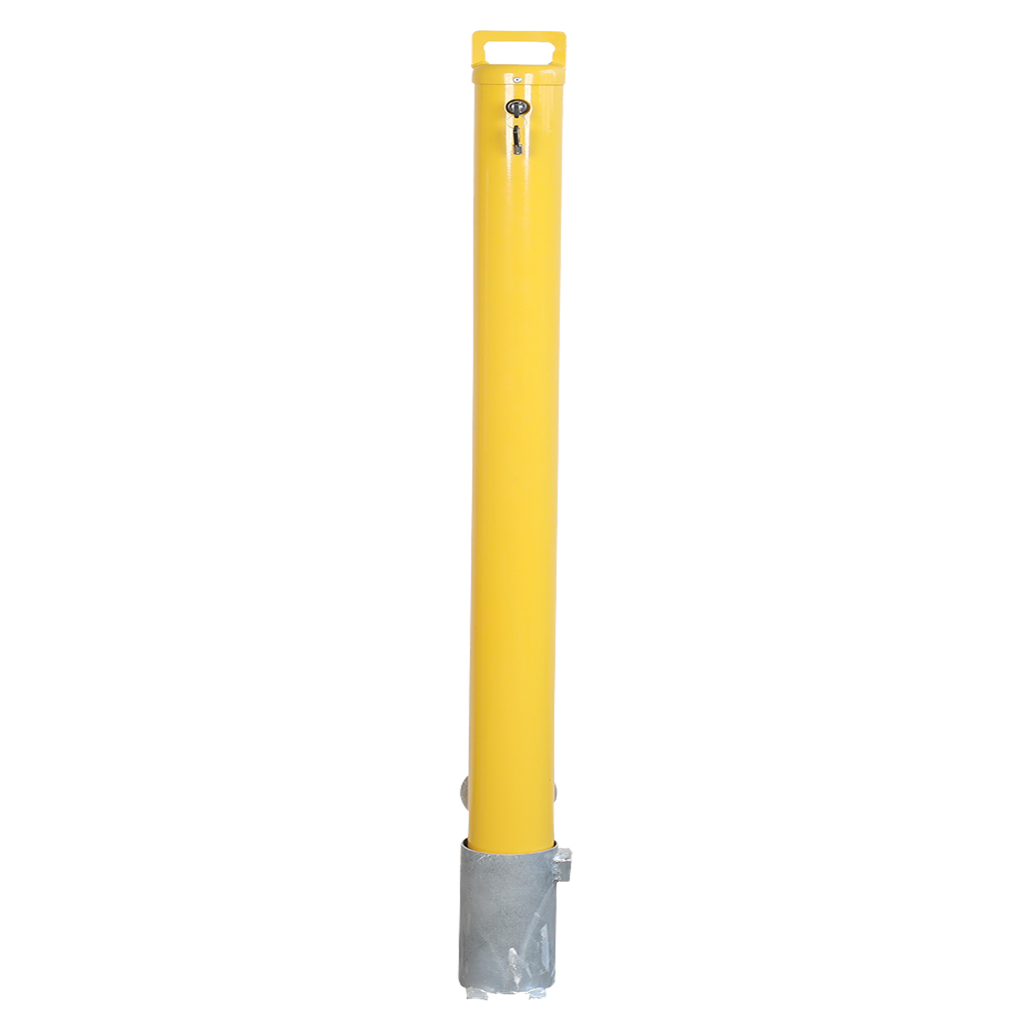 Ø140mm x 1200mm Yellow Steel Post for Parking and Traffic Security