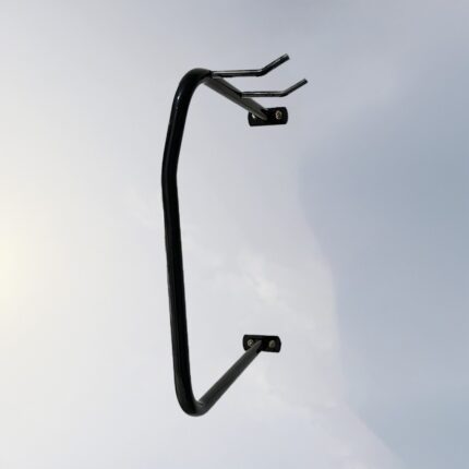 Multi-angle view of C Type Wall Mount Bike Rack, highlighting structural design and mounting method for better product understanding.