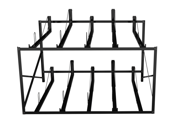 Model:KVS-FDDBR-10-0EP-CA,length:2288mm,width:1731mm,height:1644mm, suitable for 10 bikes.